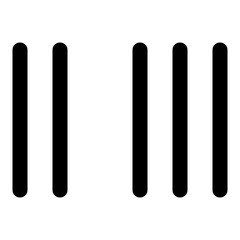 Barcode icon in outline style. Simple development symbol vector illustration — pixel-perfect icon.