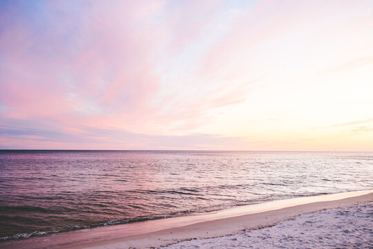 Alabama Beach Sunset with Purple Tones