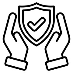 Protection Icon Element For Design