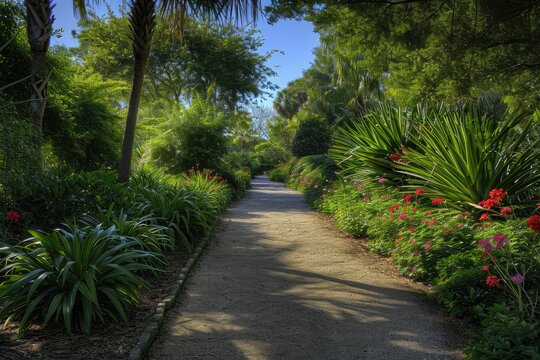 Botanical garden stroll, nature's wonders photography