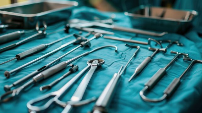 Medical instruments in an operating room