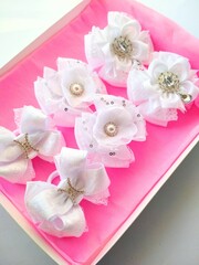 Hair bows in the box 