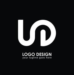 UD UD Logo Design, Creative Minimal Letter UD UD Monogram