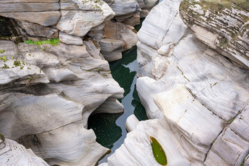 Panorama landscape of rock formations of Tasyaran Valley Natural Park canyon ( Tasyaran Vadisi) . Located in Usak (Usak), Turkey