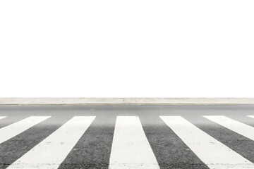 Fototapeta premium crosswalk on the road isolated on a transparent background