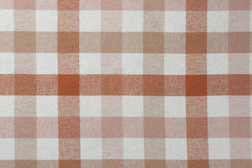 Texture of checkered fabric as background, top view