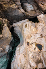 Panorama landscape of rock formations of Tasyaran Valley Natural Park canyon ( Tasyaran Vadisi) . Located in Usak (Usak), Turkey
