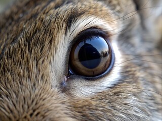 Close-up of  rabbit's eye