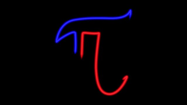 Happy pi day 14 march 4k resolution video. pi day celebrate. pie isolated on black background. pi, 14th march