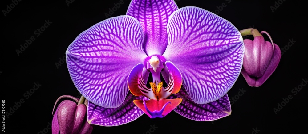 Canvas Prints Purple orchid flower in full bloom