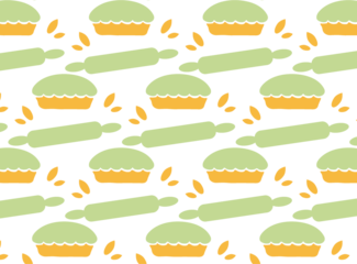 seamless background with cupcakes