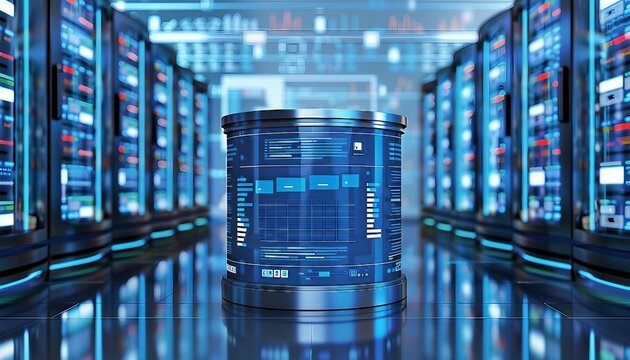 Backend Development and Database Management, backend development and database management with an image depicting developers coding server-side logic, APIs, AI