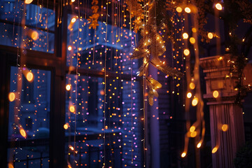 Obraz premium A Beautiful light decoration work.AI generated