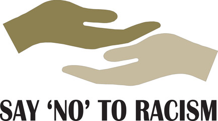 hand on hand icon, handshake icon, racism icon, stop racism icon , awareness icon, black and white