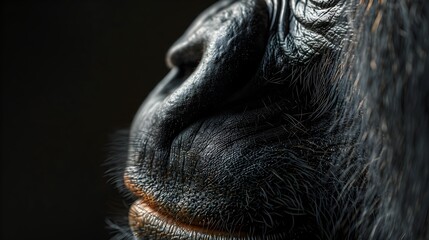 Intimate Gorilla Portrait in the Rainforest