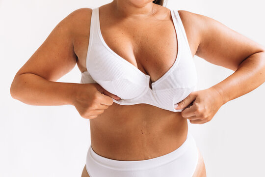 Young Woman in White Underwear 