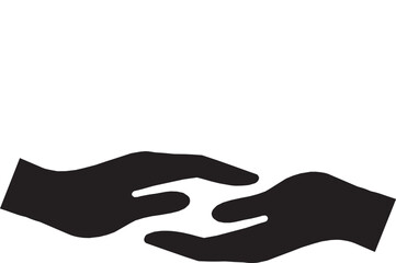 hand in glove, hand on hand icon, unique logo, company logo, holding hand logo, icon, black icon