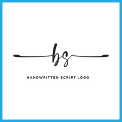 BS initials Handwriting signature logo. BS Hand drawn Calligraphy lettering Vector. BSS letter real estate, beauty, photography letter logo design.