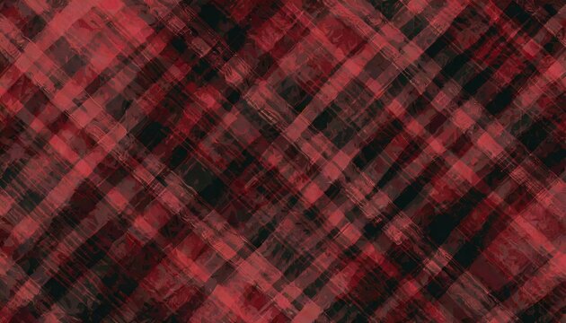 red background or black background with old grunge texture in abstract geometric plaid pattern in christmas burgundy color vintage illustration