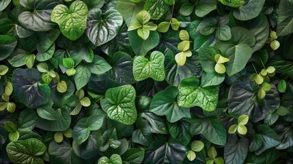 Close-Up of a Plant With Green Leaves - obrazy, fototapety, plakaty