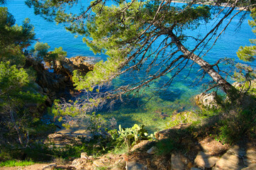 Küste nahe Le Lavandou in Südfrankreich