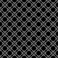 Black and white seamless abstract pattern. Background and backdrop. Grayscale ornamental design.