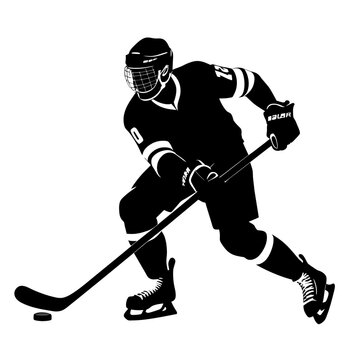 recommend clip art: SVG Black silhouette of Hockey Player, Hockey Player Vector white background