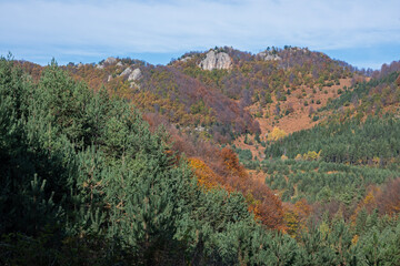 Autumn of sanctuary Belintash at Rhodope Mountains, Bulgaria
