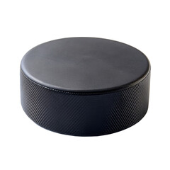 Hockey puck isolated on a transparent background.
