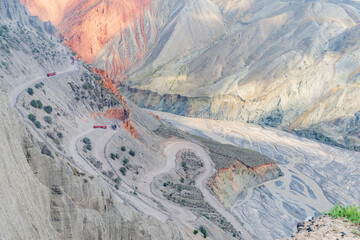 The magnificent landscape of Anjihai Grand Canyon in Tacheng, Xinjiang, China