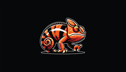 Chameleon, chameleon design, chameleon logo, chameleon art