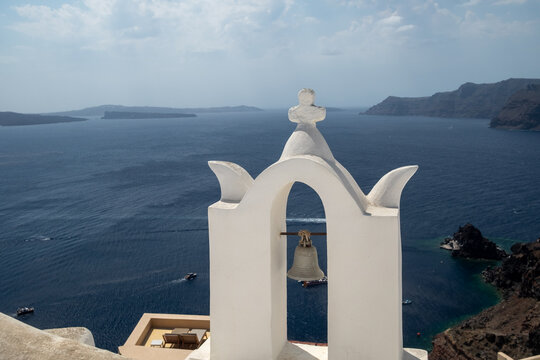 Church bells on Santorini.