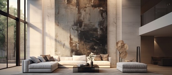 Abstract Modern Interior Decorative Art Concept Design