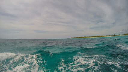 Tropical beach of Princess Cays Island