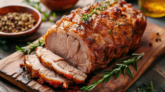Oven roasted pork