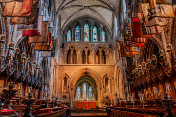 Ireland, Dublin. St Patrick’s Cathedral LR24 - obrazy, fototapety, plakaty