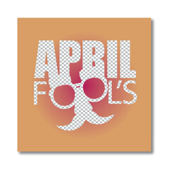 Flat April Fools' Day illustration - obrazy, fototapety, plakaty