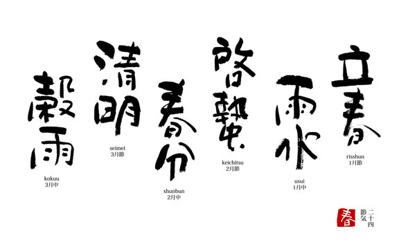 24節気 春 暦