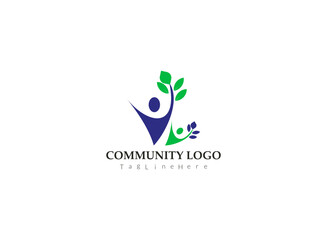 Community, network and social logo design