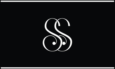 Alphabets S, SS  Initials Letters  Logo Monogram