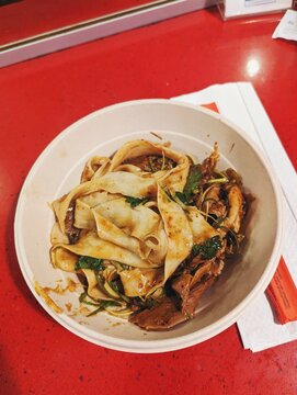 Chinese style hand pulled noodles