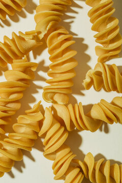 Yellow dried pasta