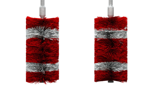 rouleaux de lavage rouges et blanc - lavage automatique pour voitures