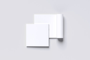 Naklejka premium Magazine Square Brochure Blank Background
