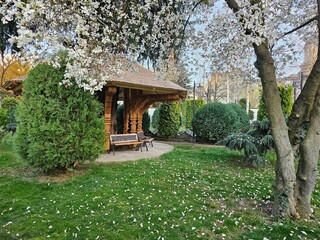 gazebo in the garden