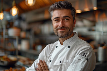 Portrait of smiling a chef