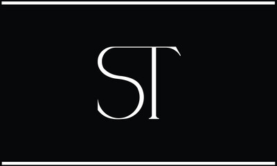 ST, TS,S , T, Abstract Letters Logo Monogram