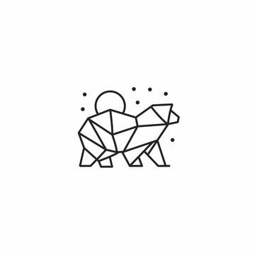 Minimal bear logo silhouette (1)