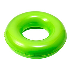 Green swimming Ring. isolated on transparent background.