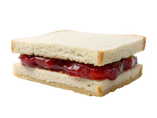 Jelly sandwich. isolated on transparent background.